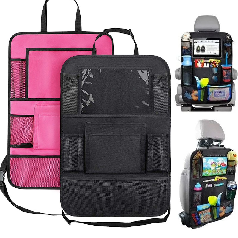 Tablet Cover Accessories - 1 PC รถ Backseat Organizer พร้อมหน้าจอสัมผัสผู้ถือแท็บเล็ต