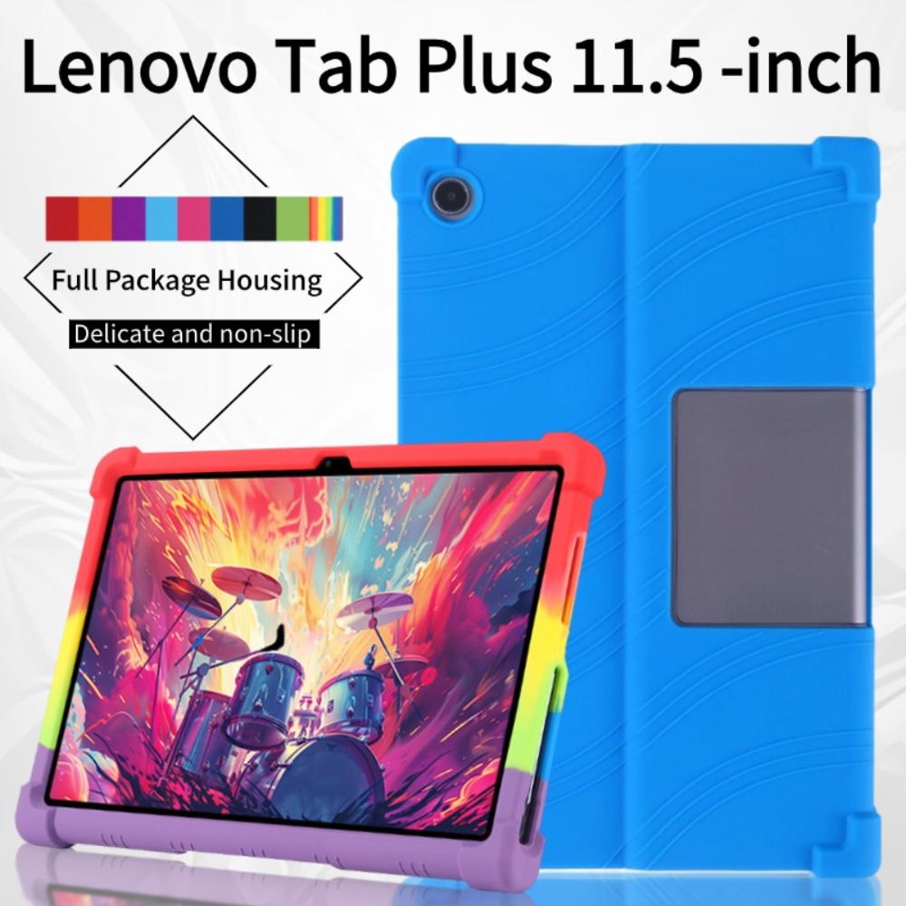 Lenovo Tablet With Accessories - กรณีสำหรับเลอโนโว เสี่ยวซินแพด สตูดิโอ 11.5 นิ้วแท็บเล็ตกรณีกันกระแทกแท็บพลัส(TB351FU) ซิลิคอนนุ่มขาตั้งเกราะป้องกัน