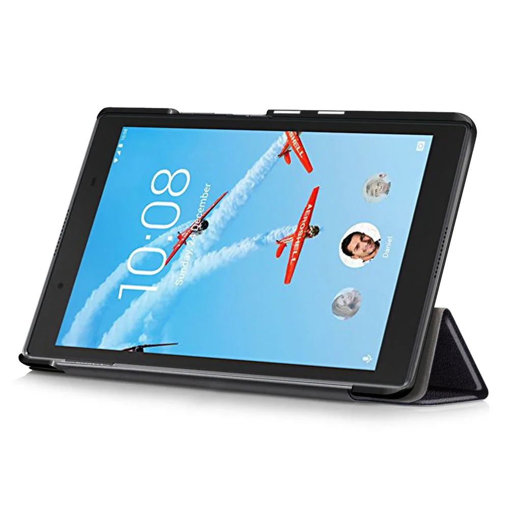 Tablet Cover Accessories - พับขาตั้งฝาครอบหนังสําหรับ Lenovo Tab 4 8 TB-8504N