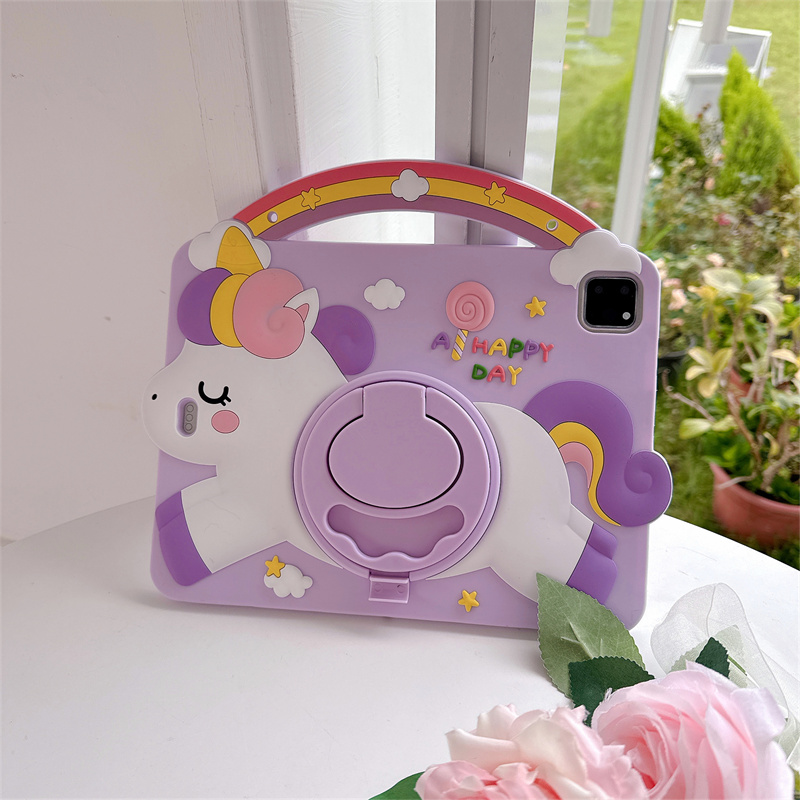 Remarkable Tablet Accessories - การ์ตูนยูนิคอร์นเคสแท็บเล็ตสำหรับเด็กสำหรับซัมซุงกาแล็กซี่แท็บ A11 8.7 นิ้ว SM-X130 SM-X135