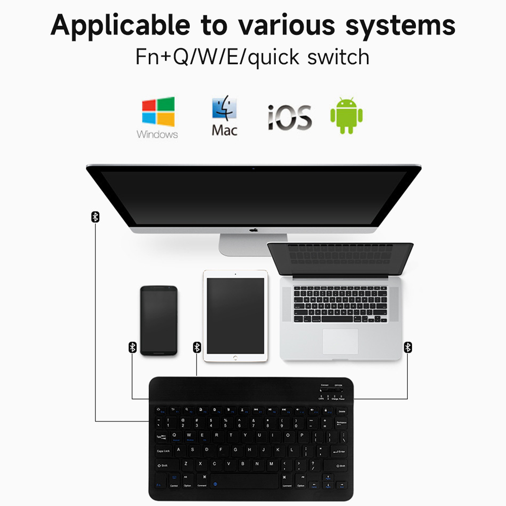 คีย์บอร์ดบลูทูธสำหรับ iOS Andr - Tablet Accessories For Samsung บทวิจารณ์และราคา