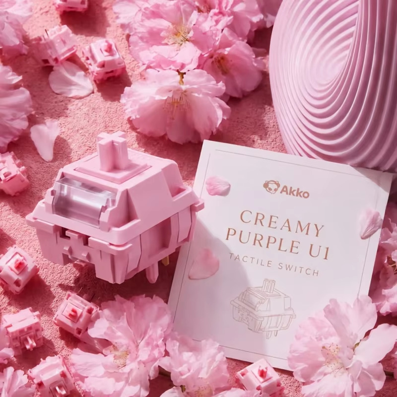 สวิตช์ Akko Creamy Purple Tact - Top Tablet Accessories บทวิจารณ์และราคา