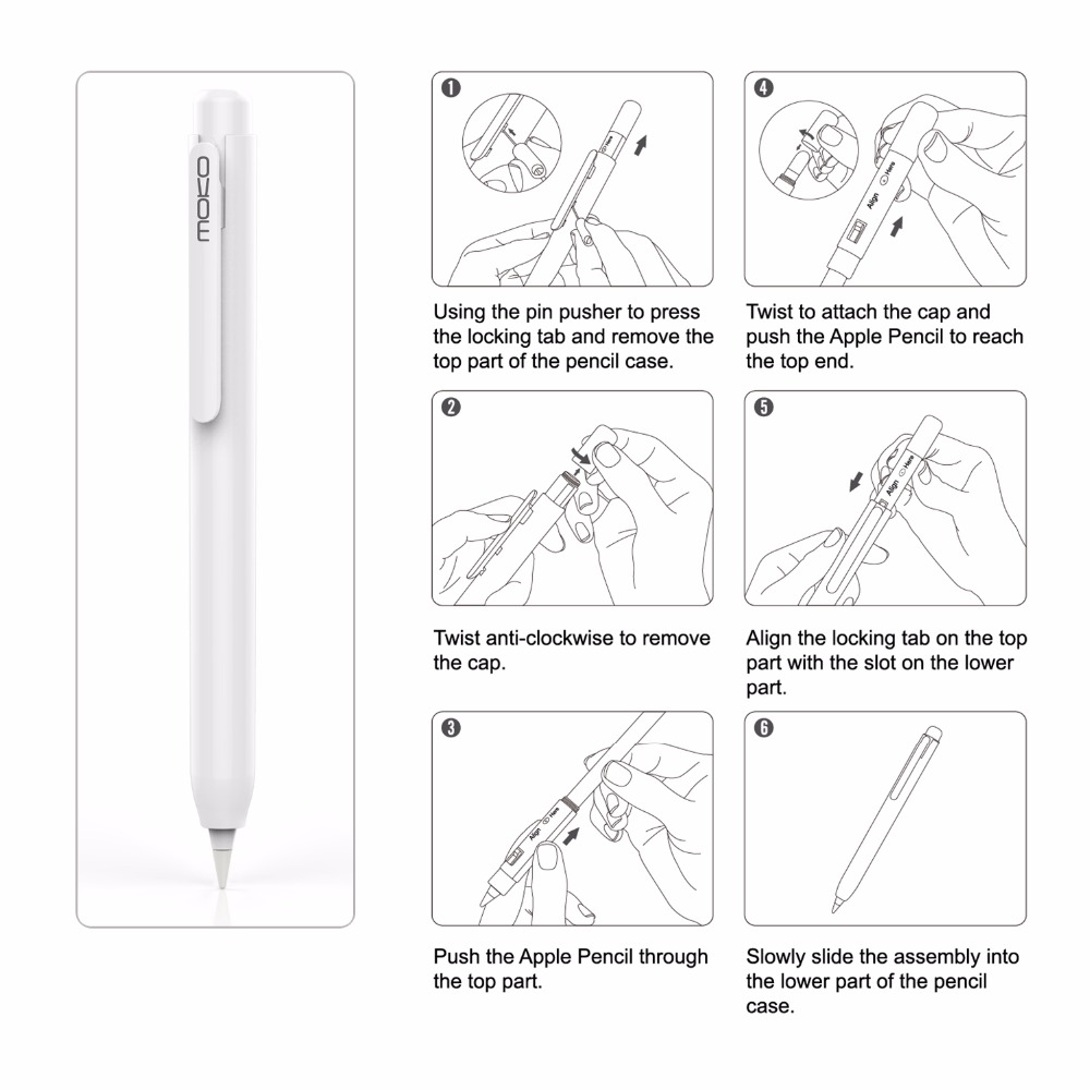 Moko สำหรับ Apple ดินสอ,ดินสอผ - Iphone Tablet Accessories บทวิจารณ์และราคา
