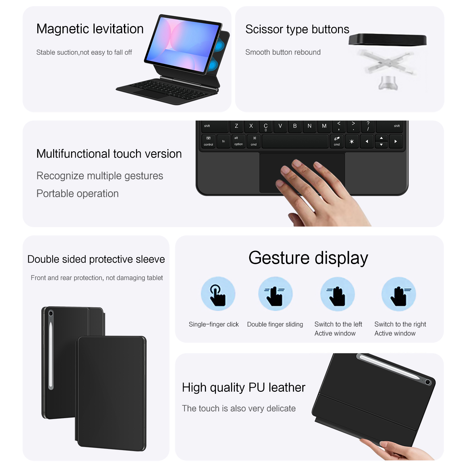 เมจิกคีย์บอร์ดสำหรับซัมซุง กาแ - Tablet Accessories For Samsung บทวิจารณ์และราคา